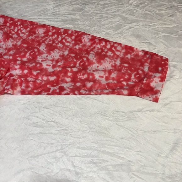 Woman Within Button Up Shirt Women’s Sz 5X Tie Dye Orange Long Sleeve’s Collared - Picture 8 of 14